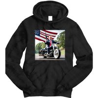 Trump Biker Badass Tie Dye Hoodie