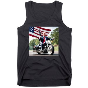 Trump Biker Badass Tank Top