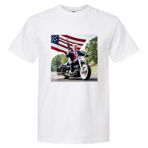 Trump Biker Badass Garment-Dyed Heavyweight T-Shirt