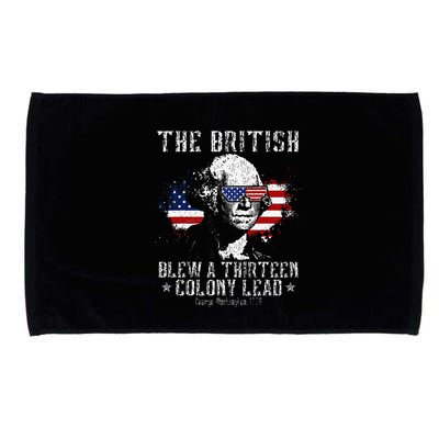 The British Blew A Thirteen Colony Lead 13 1776 4th Of July Microfiber Hand Towel