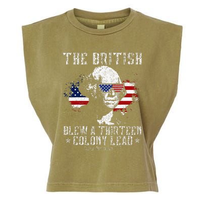 The British Blew A Thirteen Colony Lead 13 1776 4th Of July Garment-Dyed Women's Muscle Tee