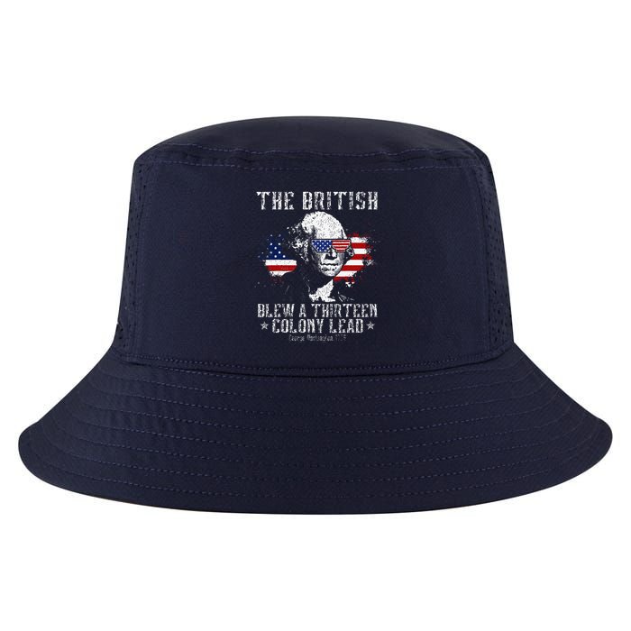 The British Blew A Thirteen Colony Lead 13 1776 4th Of July Cool Comfort Performance Bucket Hat