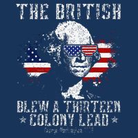 The British Blew A Thirteen Colony Lead 13 1776 4th Of July Drawstring Bag