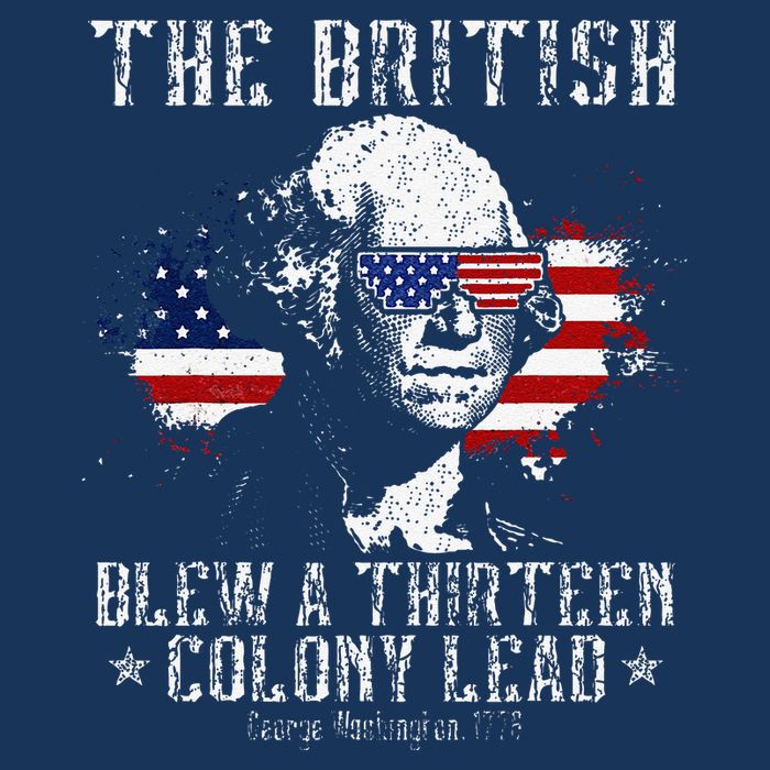 The British Blew A Thirteen Colony Lead 13 1776 4th Of July Drawstring Bag