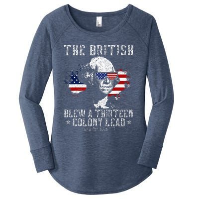 The British Blew A Thirteen Colony Lead 13 1776 4th Of July Women's Perfect Tri Tunic Long Sleeve Shirt