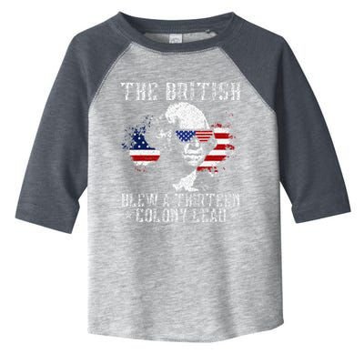 The British Blew A Thirteen Colony Lead 13 1776 4th Of July Toddler Fine Jersey T-Shirt