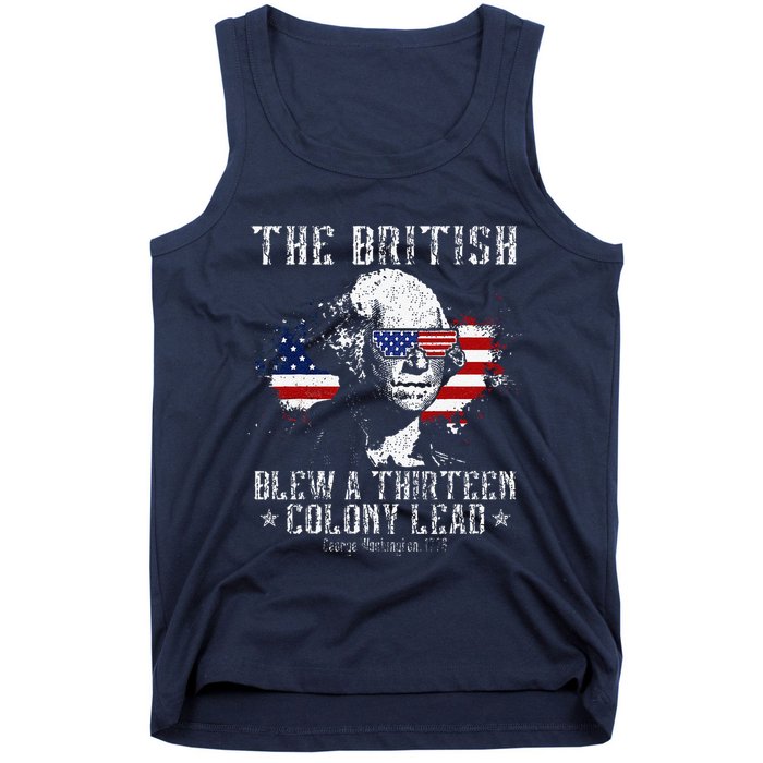 The British Blew A Thirteen Colony Lead 13 1776 4th Of July Tank Top