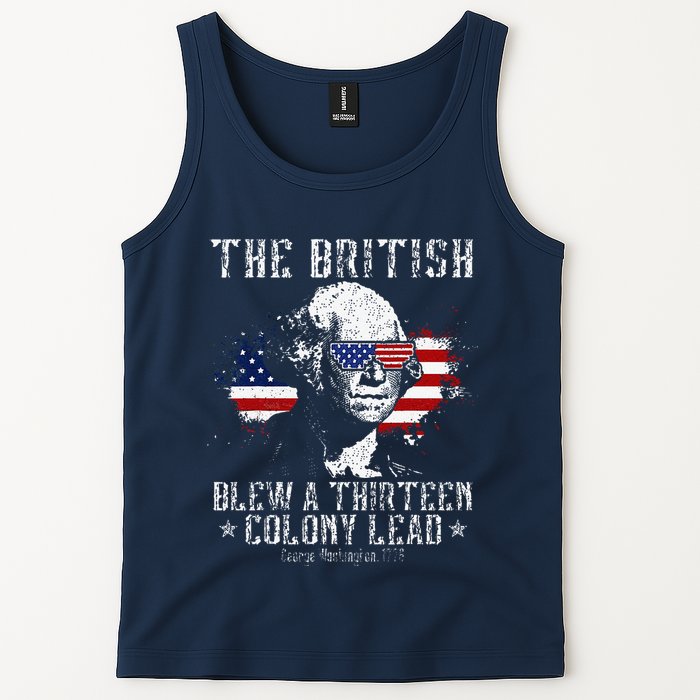 The British Blew A Thirteen Colony Lead 13 1776 4th Of July Tank Top
