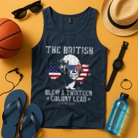 The British Blew A Thirteen Colony Lead 13 1776 4th Of July Tank Top