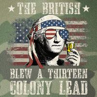The British Blew A 13 Colony Lead 4th Of July Us Flag Legacy Tie Dye Trucker Hat