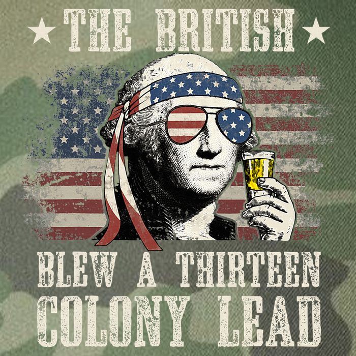 The British Blew A 13 Colony Lead 4th Of July Us Flag Legacy Tie Dye Trucker Hat
