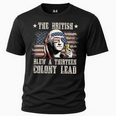 The British Blew A 13 Colony Lead 4th Of July Us Flag Performance Shirt