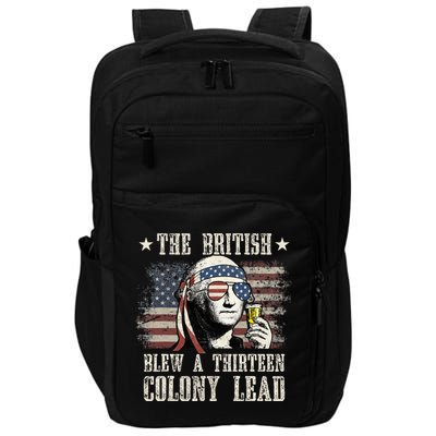 The British Blew A 13 Colony Lead 4th Of July Us Flag Impact Tech Backpack