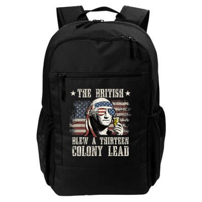 The British Blew A 13 Colony Lead 4th Of July Us Flag Backpack