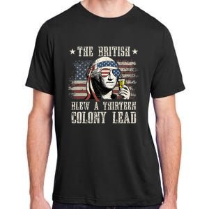 The British Blew A 13 Colony Lead 4th Of July Us Flag Adult ChromaSoft Performance T-Shirt