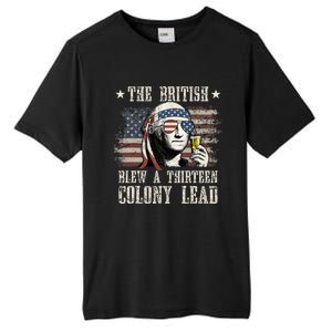 The British Blew A 13 Colony Lead 4th Of July Us Flag Tall Fusion ChromaSoft Performance T-Shirt