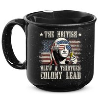 The British Blew A 13 Colony Lead 4th Of July Us Flag 15oz Campfire Ceramic Mug