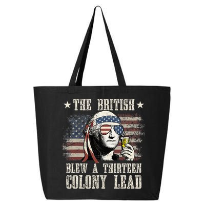 The British Blew A 13 Colony Lead 4th Of July Us Flag 25L Jumbo Tote