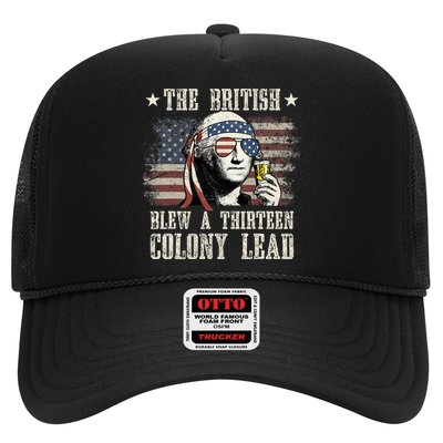 The British Blew A 13 Colony Lead 4th Of July Us Flag Trucker Hat