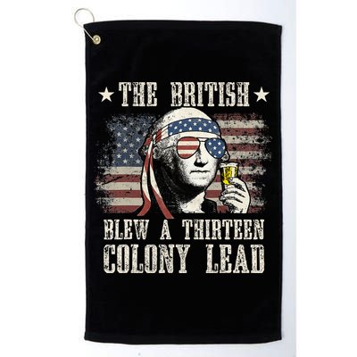 The British Blew A 13 Colony Lead 4th Of July Us Flag Golf Towel