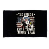The British Blew A 13 Colony Lead 4th Of July Us Flag Microfiber Hand Towel