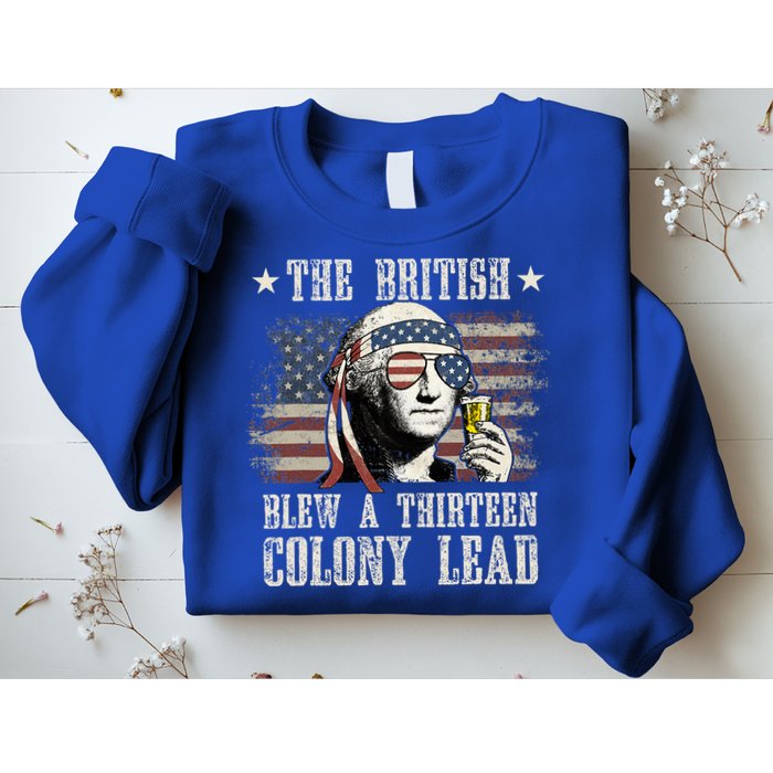 The British Blew A 13 Colony Lead 4th Of July Us Flag Sweatshirt