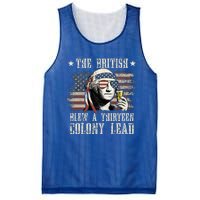 The British Blew A 13 Colony Lead 4th Of July Us Flag Mesh Reversible Basketball Jersey Tank