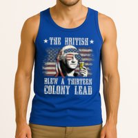 The British Blew A 13 Colony Lead 4th Of July Us Flag Tank Top