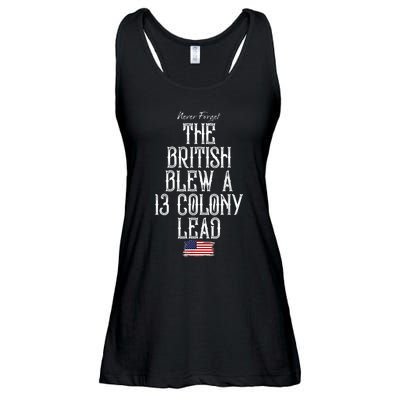 The British Blew A 13 Colony Lead Funny 4th Of July Funny Ladies Essential Flowy Tank