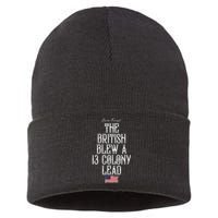 The British Blew A 13 Colony Lead Funny 4th Of July Funny Sustainable Knit Beanie