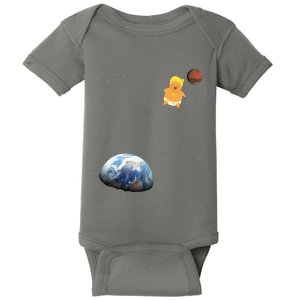 Trump Baby Blimp Balloon Mars Mission Space Force Baby Bodysuit