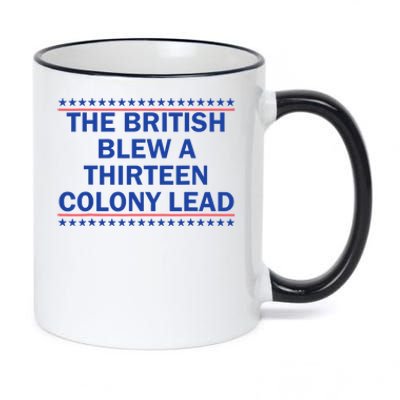 The British Blew A 13 Colony Lead Funny 4th Of July Funny 11oz Black Color Changing Mug