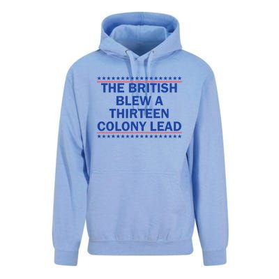 The British Blew A 13 Colony Lead Funny 4th Of July Funny Unisex Surf Hoodie