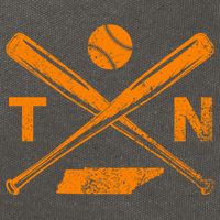 Tennessee Baseball Bats & Ball Classic Baseball Player Cotton Canvas Backpack