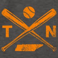 Tennessee Baseball Bats & Ball Classic Baseball Player Vector Backpack