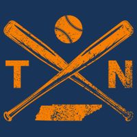 Tennessee Baseball Bats & Ball Classic Baseball Player 16 in Basic Backpack