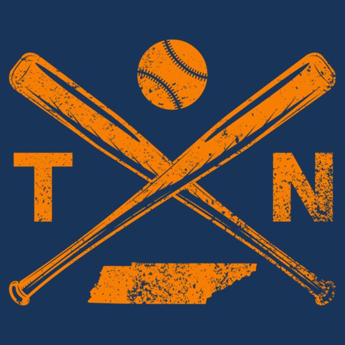 Tennessee Baseball Bats & Ball Classic Baseball Player 16 in Basic Backpack