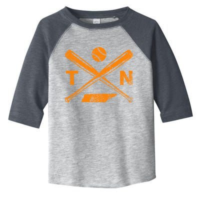 Tennessee Baseball Bats & Ball Classic Baseball Player Toddler Fine Jersey T-Shirt