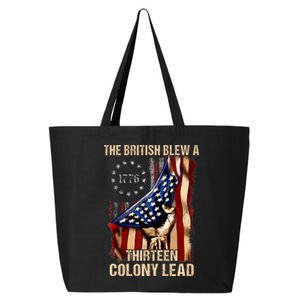 The British Blew A 13 Colony Lead Funny 4th Of July Funny 25L Jumbo Tote