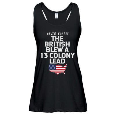 The British Blew A Thirteen Colony Lead Funny 4th Of July Ladies Essential Flowy Tank