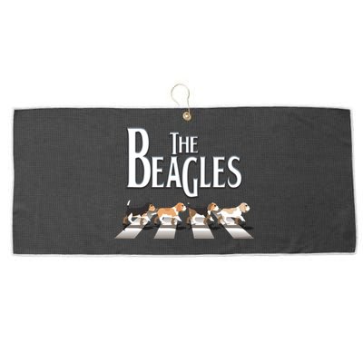 The Beagles Beagle Dog Funny For Beagle Lovers Funny Gift Large Microfiber Waffle Golf Towel