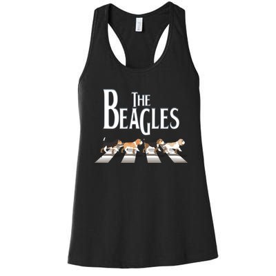 The Beagles Beagle Dog Funny For Beagle Lovers Funny Gift Women's Racerback Tank