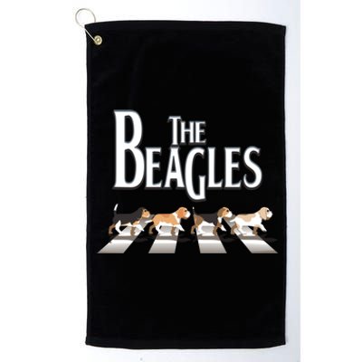 The Beagles Beagle Dog Funny For Beagle Lovers Funny Gift Platinum Collection Golf Towel