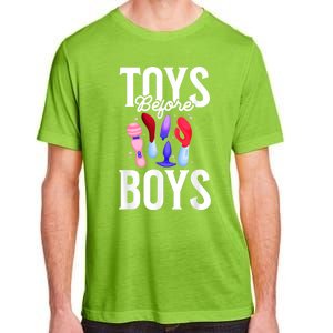 Toys Before Boy Funny Adult Humor Women Embarrassing Adult ChromaSoft Performance T-Shirt