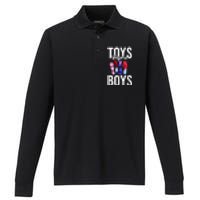 Toys Before Boy Funny Adult Humor Women Embarrassing Performance Long Sleeve Polo