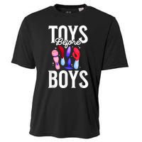 Toys Before Boy Funny Adult Humor Women Embarrassing Cooling Performance Crew T-Shirt