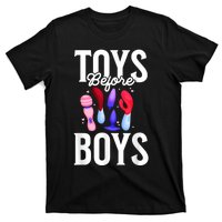 Toys Before Boy Funny Adult Humor Women Embarrassing T-Shirt