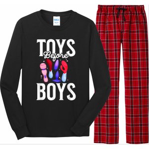 Toys Before Boy Funny Adult Humor Women Embarrassing Long Sleeve Pajama Set