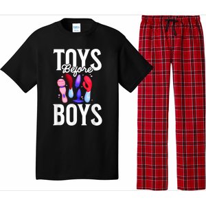 Toys Before Boy Funny Adult Humor Women Embarrassing Pajama Set