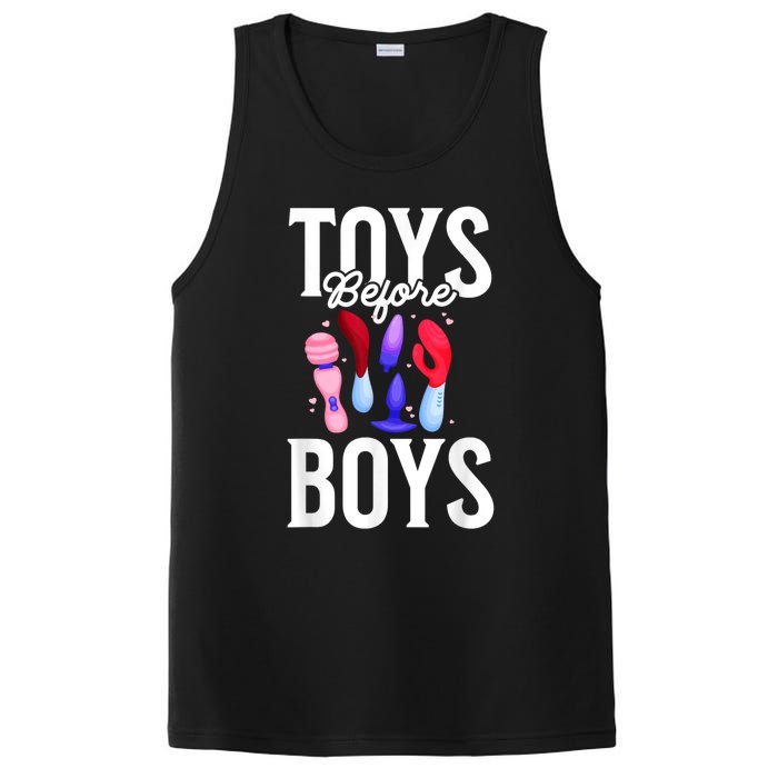 Toys Before Boy Funny Adult Humor Women Embarrassing PosiCharge Competitor Tank